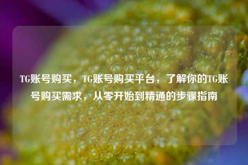 TG账号购买	，TG账号购买平台，了解你的TG账号购买需求，从零开始到精通的步骤指南  第1张