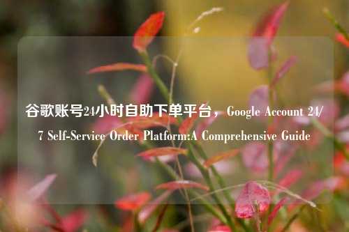 谷歌账号24小时自助下单平台，Google Account 24/7 Self-Service Order Platform:A Comprehensive Guide