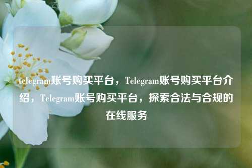 telegram账号购买平台，Telegram账号购买平台介绍，Telegram账号购买平台，探索合法与合规的在线服务
